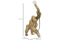 Umbria Bordslampa Gorilla 40cm Guld