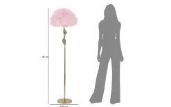 Unica Golvlampa 165cm Rosa/Guld