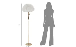 Unica Golvlampa 165cm Vit/Guld