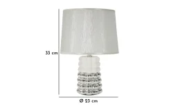Unico Bordslampa 33cm Vit/Silver
