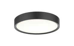 Universal Plafond Ø33cm LED 3-Steg DIM 3000K 1440lm 18W(140W) Svart IP44