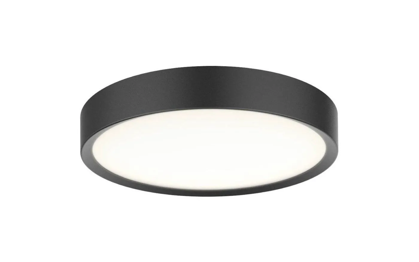 Universal Plafond Ø33cm LED 3-Steg DIM 3000K 1440lm 18W(140W) Svart IP44