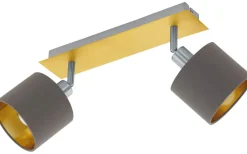 Valbiano Takspotlight 32cm Borstad mässing