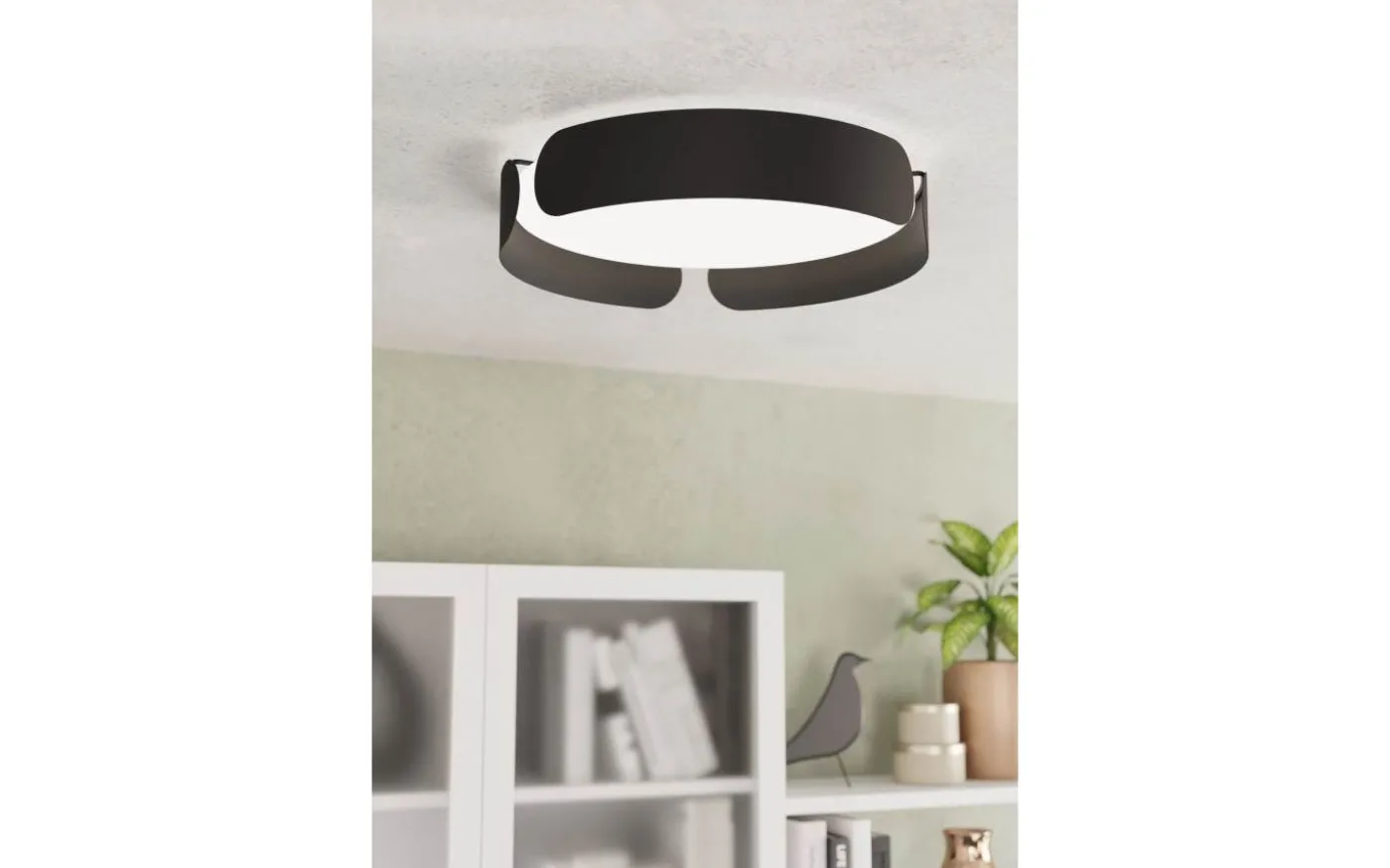 Valcasotto Plafond 37cm LED 3000K 21,6W Svart