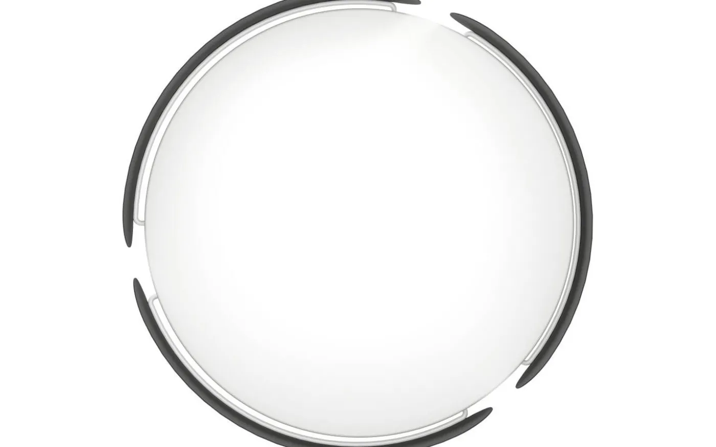 Valcasotto Plafond 37cm LED 3000K 21,6W Svart