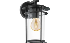 Valdeo Vägglykta Svart/Klar IP44