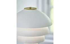 Valencia Golvlampa 151cm Vit/Mässing