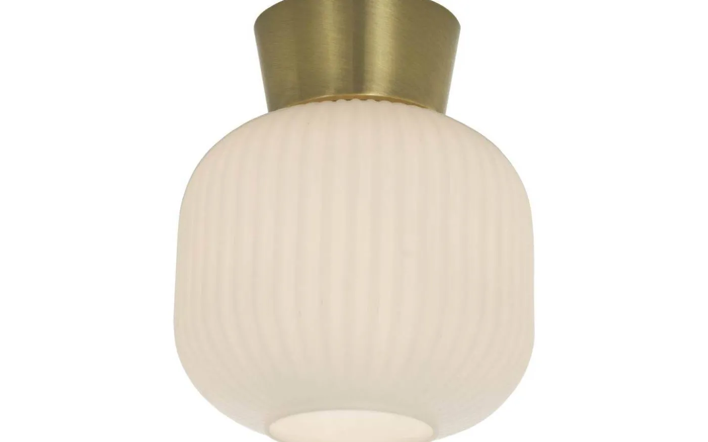 Vanja Plafond 20cm Vit/Matt Mässing