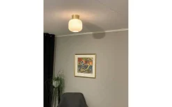 Vanja Plafond 20cm Vit/Matt Mässing