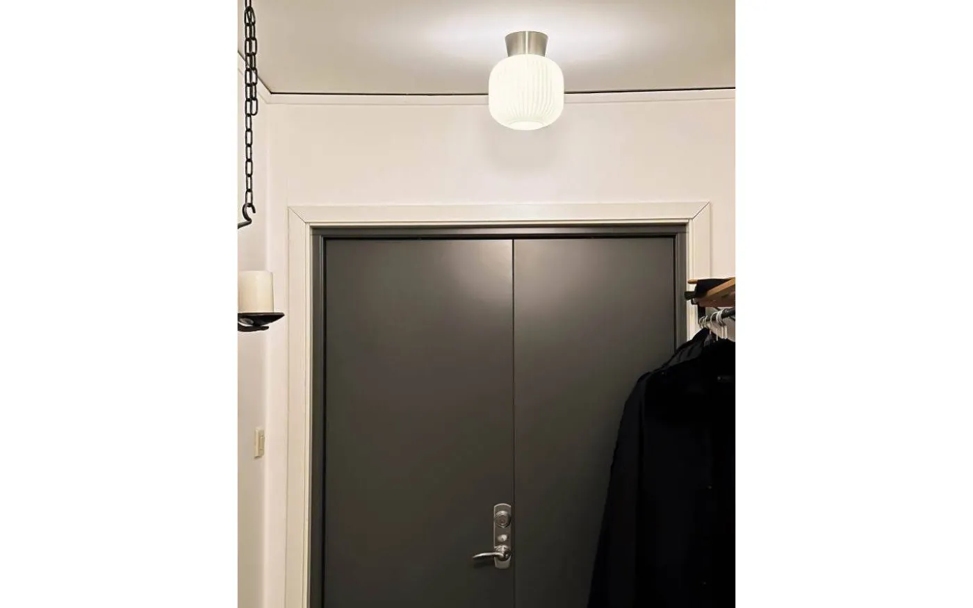Vanja Plafond 20cm Vit/Stål