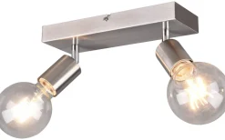 Vannes Spotlight 2-delad E27 borstad stål