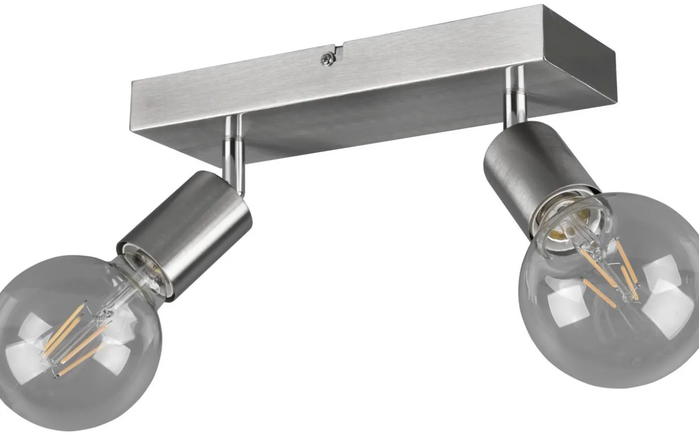 Vannes Spotlight 2-delad E27 borstad stål