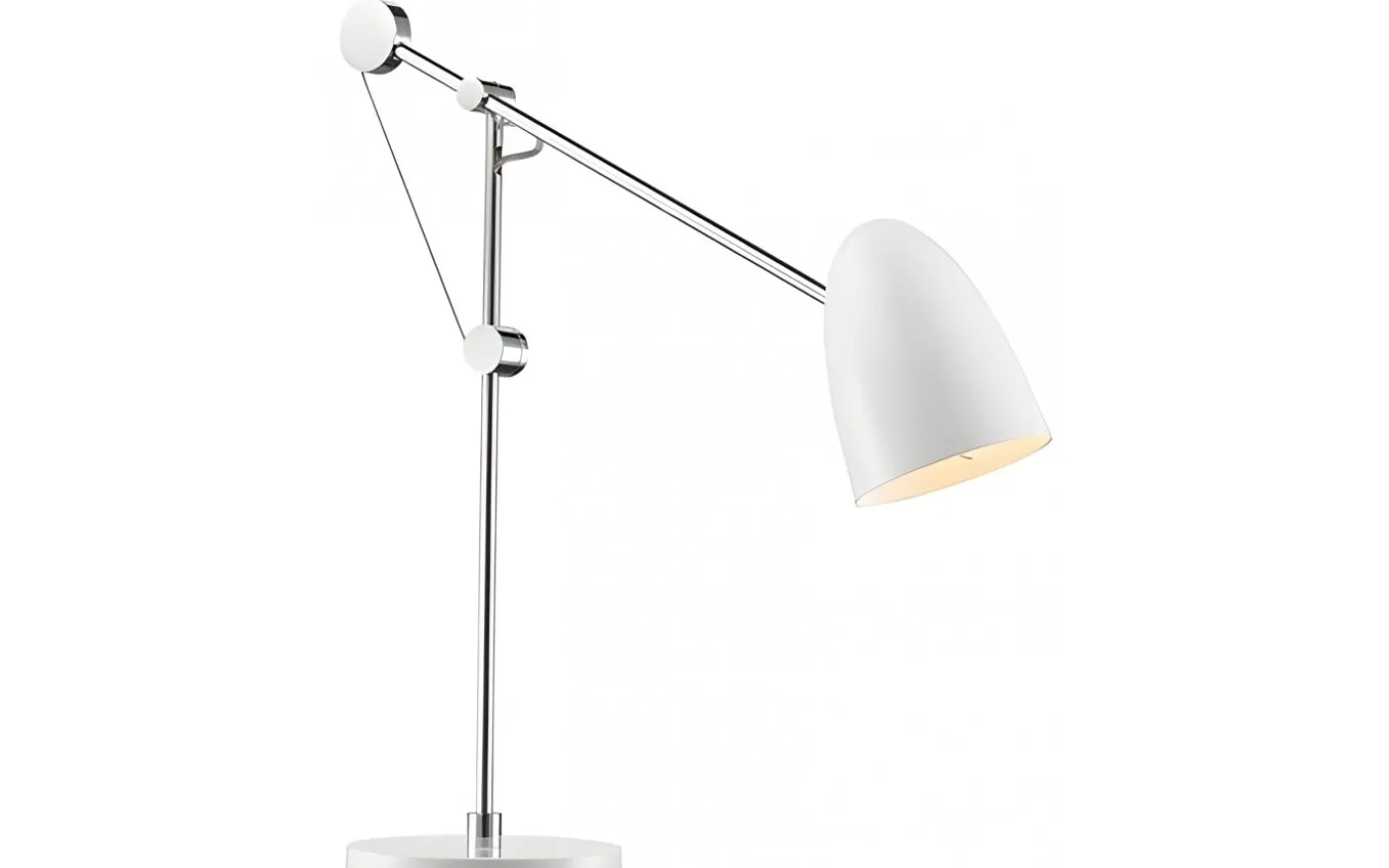 Varese Bordslampa 49cm Krom/Vit