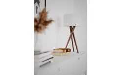 Vega Bordslampa 55cm Valnöt/Vit