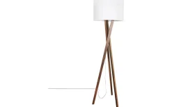 Vega Golvlampa 160cm Vit/Valnöt