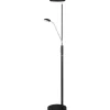 Vegas Golvlampa 180cm LED 3000K 20W+5W Dimbar Svart/Krom