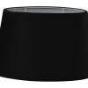 Velutto Oval Lampskärm 20cm Svart