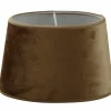 Velutto Oval Lampskärm 20cm Tobacco