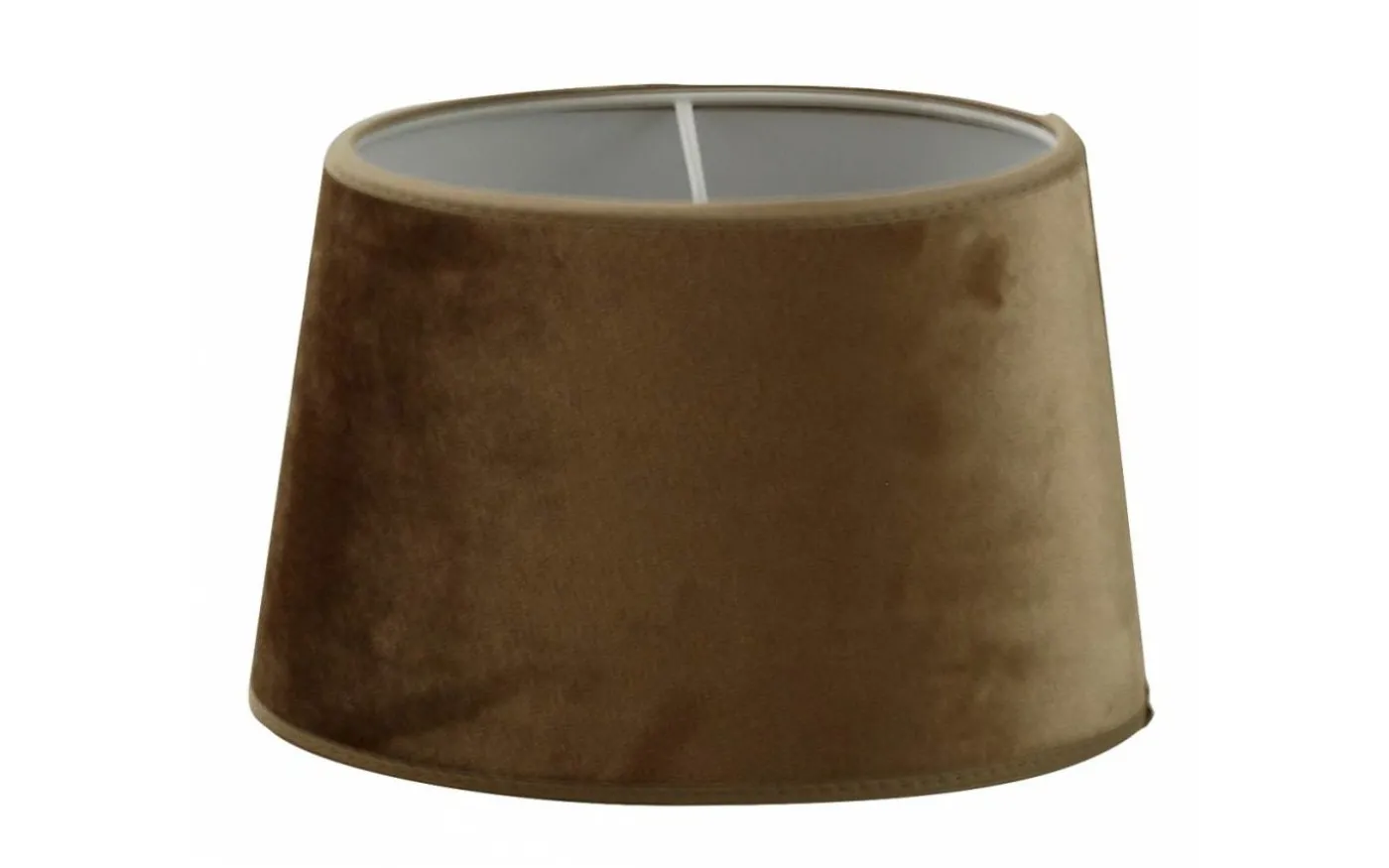 Velutto Oval Lampskärm 20cm Tobacco