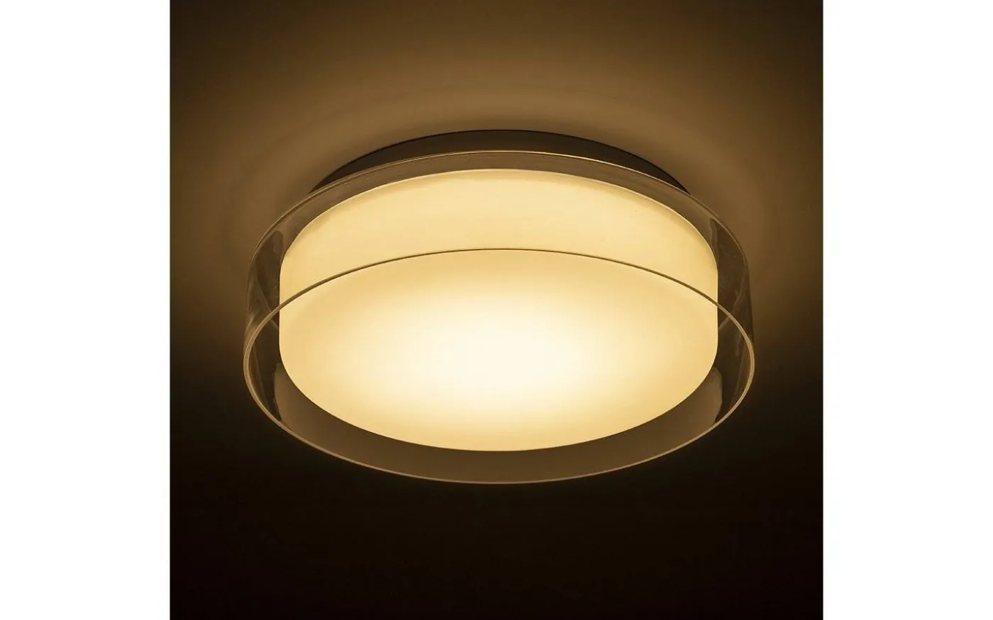 Venice Plafond 30cm 12W 3000K Vit/Krom IP44