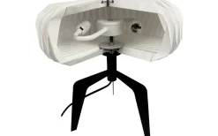 Ventnor Bordslampa 34cm Vit Pappersskärm/Svart
