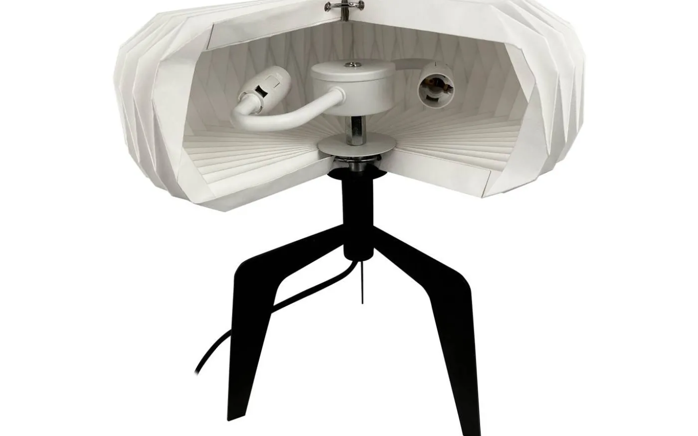 Ventnor Bordslampa 34cm Vit Pappersskärm/Svart