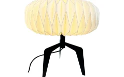Ventnor Bordslampa 34cm Vit Pappersskärm/Svart