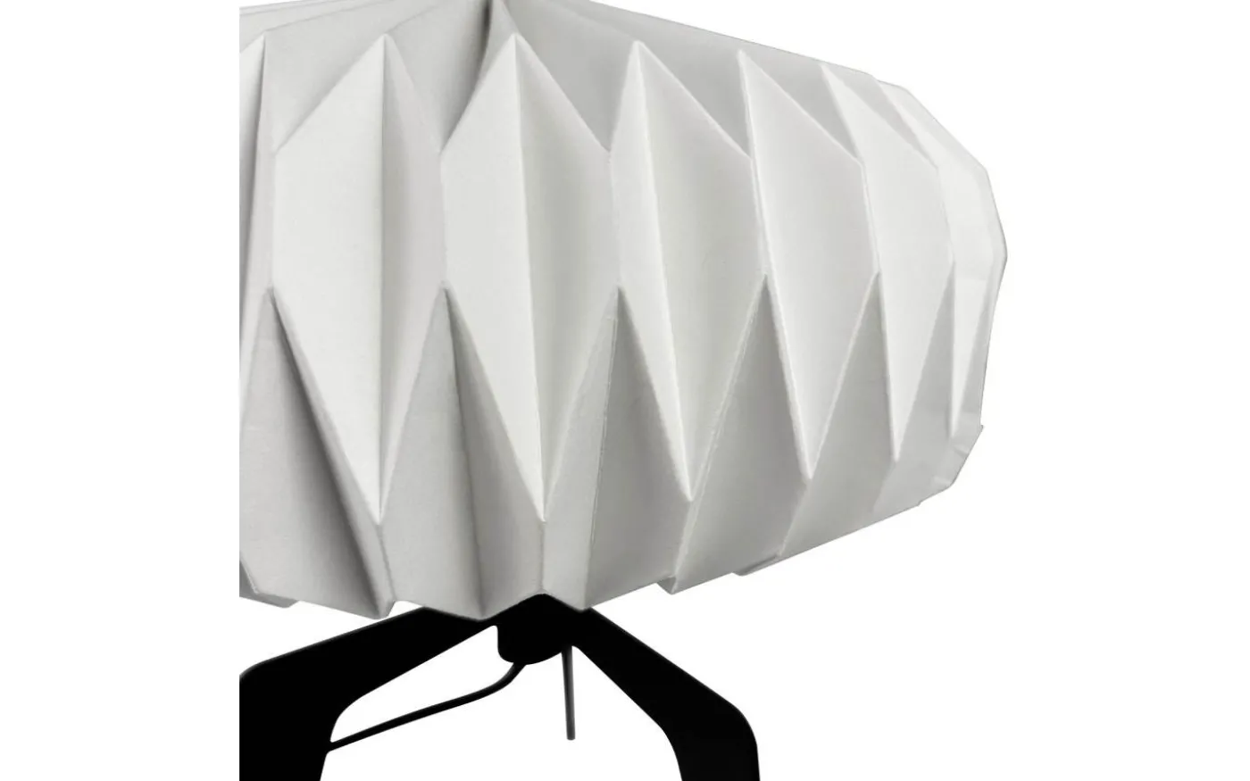 Ventnor Bordslampa 34cm Vit Pappersskärm/Svart