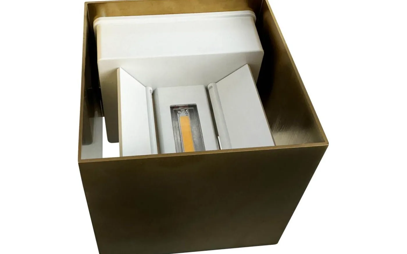 Venus 10X10 Vägglampa Mässing Inomhus