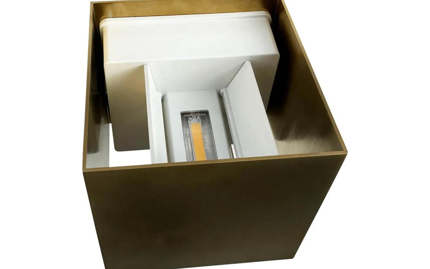 Venus 10X10 Vägglampa Mässing Inomhus