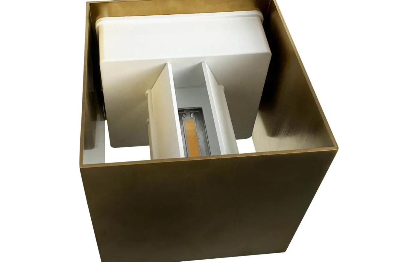 Venus 10X10 Vägglampa Mässing Inomhus