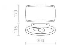 Verita Vägglampa Gips E27