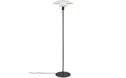Verona Golvlampa 150cm Svart/Opal