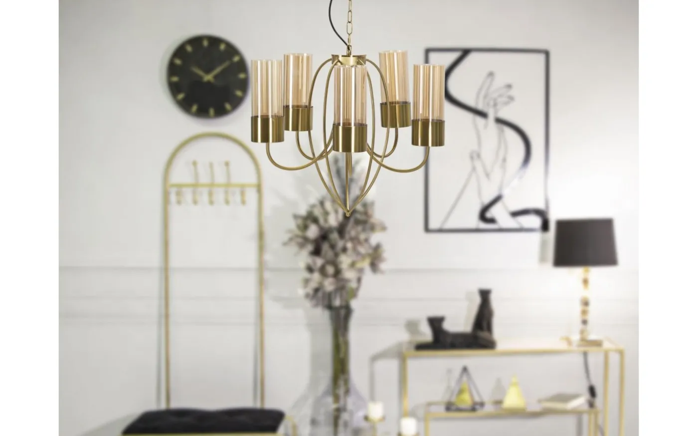 Versailles Taklampa 80cm Guld