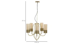 Versailles Taklampa 80cm Guld