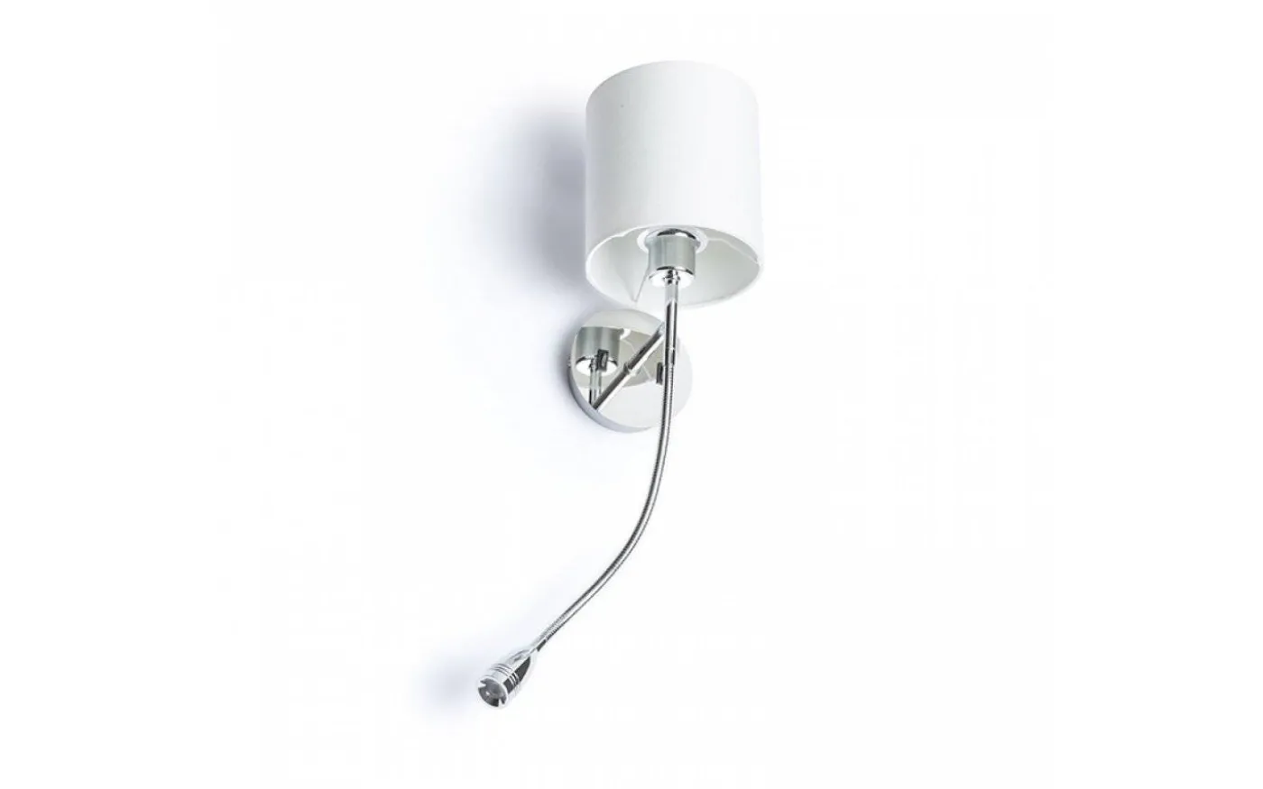 Versina Vägglampa Vit/Krom E27 + 3W LED 25° 3000K