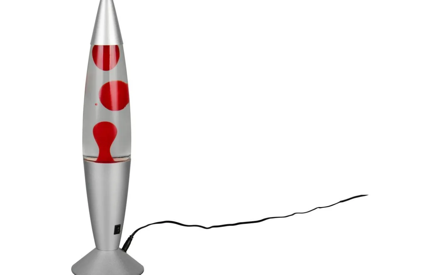 Vesuv Lavalampa 42cm LED Silver