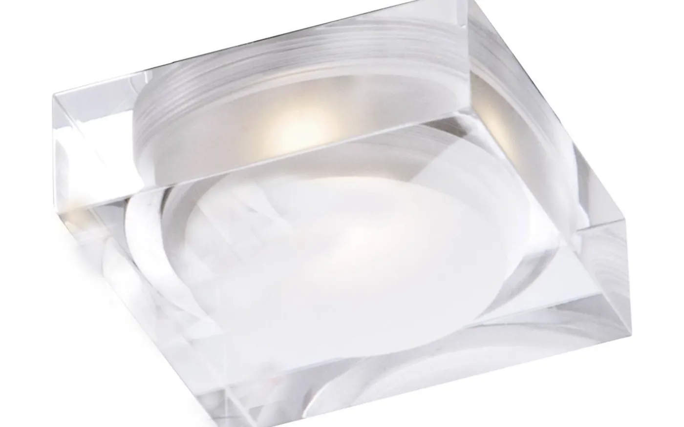 Vetro Infälld Spotlight 9x9cm LED 3W 3000K Klar/Frost IP44