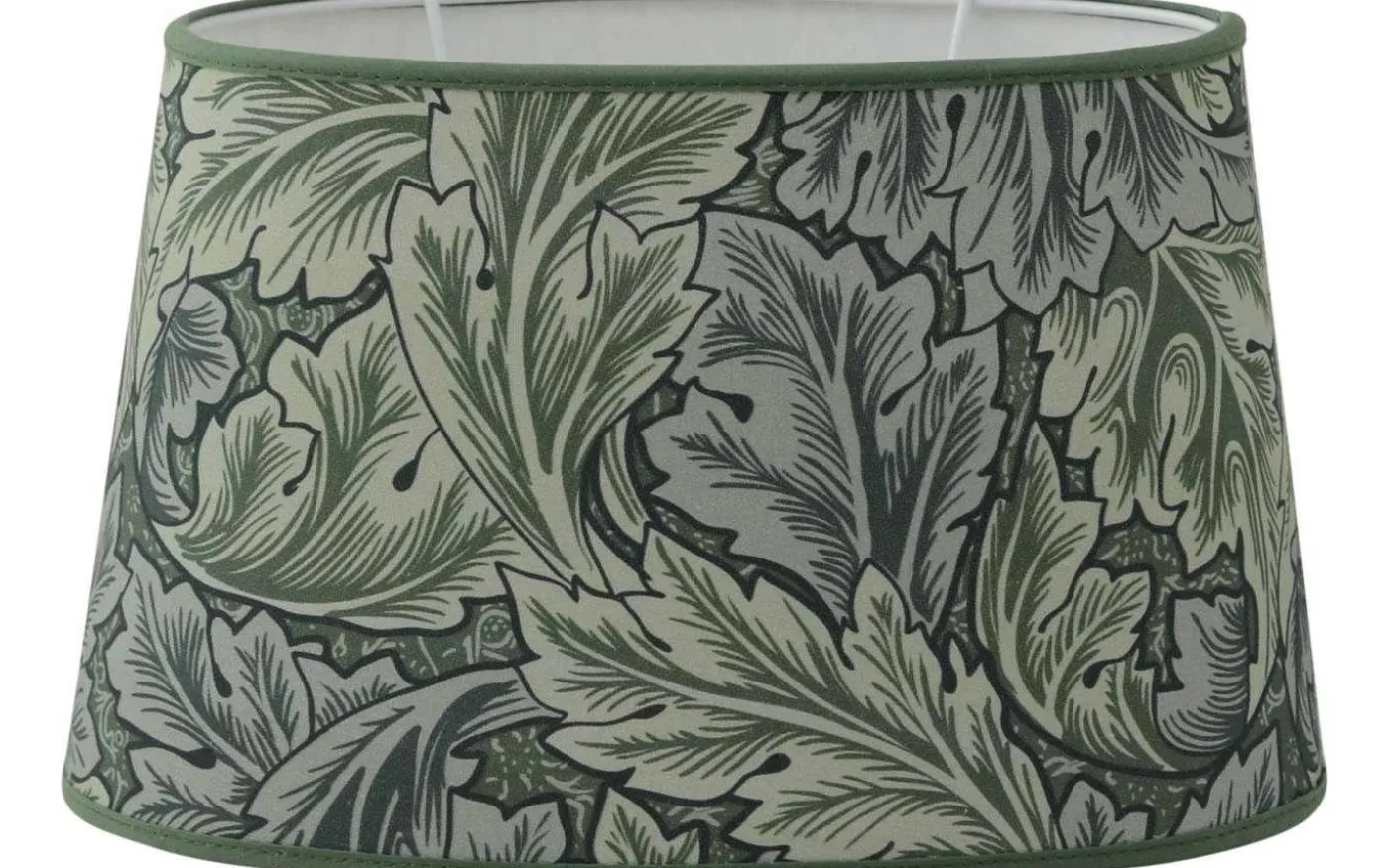 Victorian Leafs Lampskärm Oval 30cm Grön