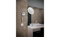 View H2O LED-lampa rund krom IP44