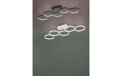 Vigo Plafond LED 5-delad mattsvart