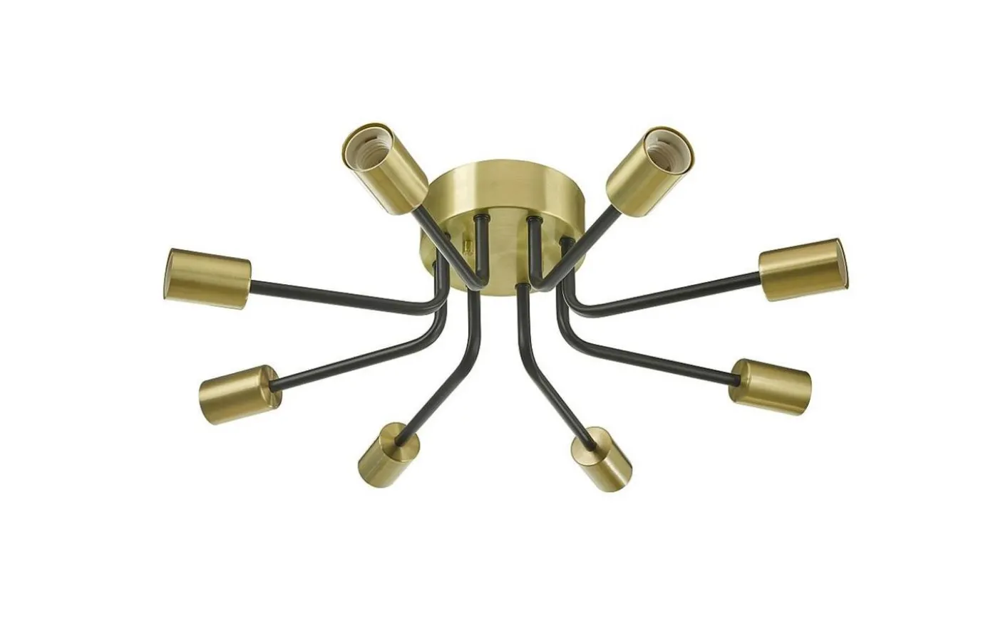 Vincent Plafond 60cm Svart/Borstad Mässing