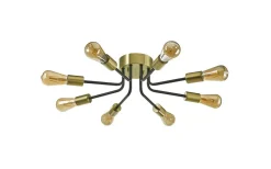 Vincent Plafond 60cm Svart/Borstad Mässing