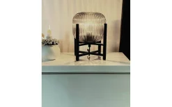 Vinda Bordslampa 29cm Svart/Rök