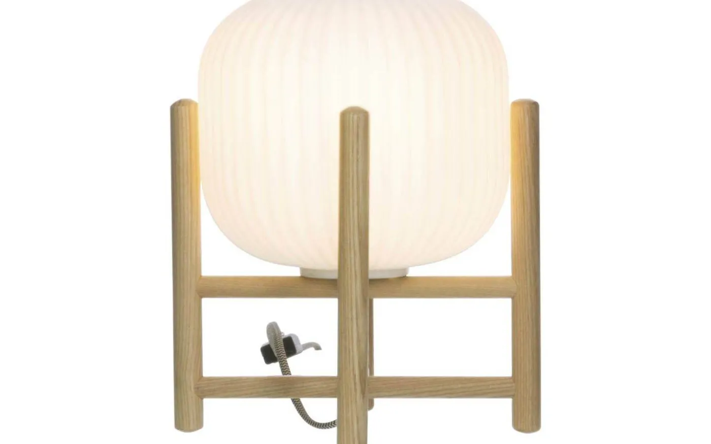 Vinda Bordslampa 24cm Trä/Opalvit