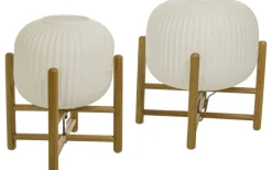 Vinda Bordslampa 24cm Trä/Opalvit