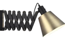 Vintage Vägglampa Svart/Antikmässing