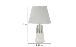 Viola Bordslampa 41cm Vit/Silver