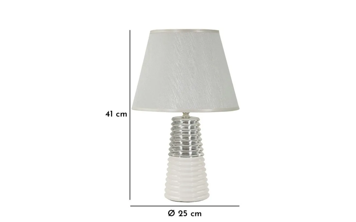 Viola Bordslampa 41cm Vit/Silver