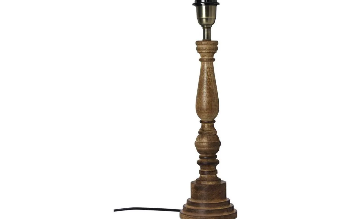 Virkes Lampfot 46cm Brun/Borstad Mässing